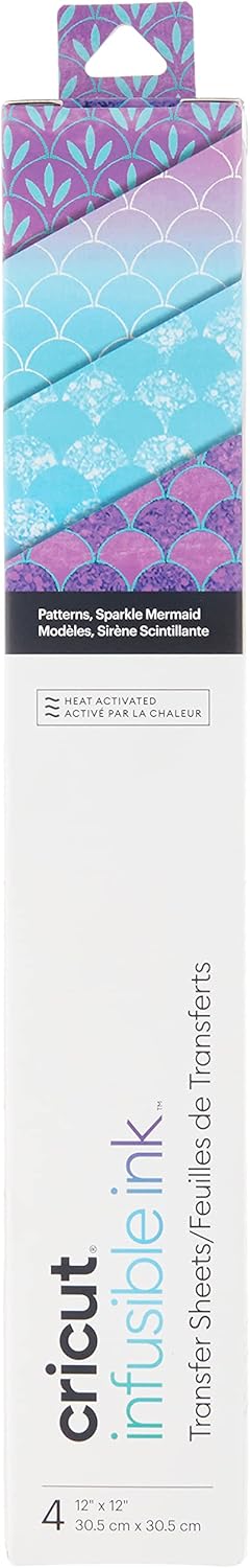 Cricut Infusible Ink Transfer Sheet Patterns, Sparkle Mermaid (4 ct)...