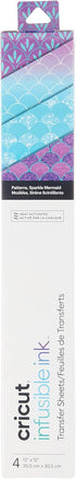 Cricut Infusible Ink Transfer Sheet Patterns, Sparkle Mermaid (4 ct)...