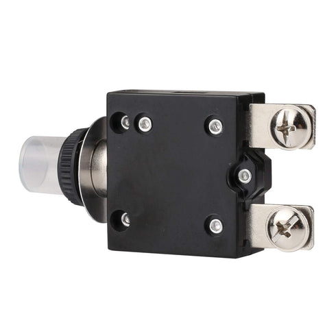 Thermal Circuit Breaker,98 Series 50A 125/250VAC 32VDC Bottom Screw Thermal Overload Circuit Breaker Push-Button Reset with Quick Connect Terminal...