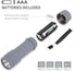 6-Pack Small Flashlights Set, Super Bright 100 Lumen LED Flashlight Pack with 18-Piece AAA Batteries Included, Mini Flashlight for Kids, Outdoor F...