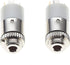 2.5mm Jack Socket, Stereo, Chassis - Panel Plating Mount Solder Connector with 2 Terminals and Locking Nut, for Headphones Audio - Pack of 2...
