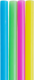 100 Extra Large Plastic Bubble Tea Smoothie Straws, 1/2" Wide X 8 1/2" Long Boba Straws...