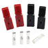 40Pcs 30Amp Power Connector 20-12AWG, Quick Disconnect Powerpole Connectors, 10Pcs Red Housing, 10Pcs Black housing, 20Pcs 30A Contacts Modular Po...
