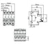 ASI AC Miniature Circuit Breaker - 1 Pole DIN Rail Mount 25 Amp 240 Volt Unit with Shock-Proof Terminations, Trip Curve C, L1 and Neutral Circuits...