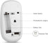 VssoPlor Wireless Mouse, 2.4G Slim Portable Computer Mice with Nano Receiver for Notebook, PC, Laptop, Computer (White and Gold)...