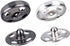 Kenkio 120 Sets Sew-on Snap Buttons Metal Snaps Fasteners Press Studs Buttons for Sewing, 8 mm and 10 mm,Black and Silver...