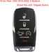 2 Pack 5 Buttons Soft Silicone Rubber Remote Keyless Protector Case Key Fob Cover Protector Holder Jacket for Dodge 2021 2020 2019 Ram 1500 Pickup...