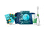 RADIUS Clean Getaway Deluxe Oral Care Gift Set (Tour Travel Toothbrush With Replacement Head, Organic Matcha Mint Toothpaste, 0.8oz, Biodegradable...