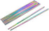 Rainbow 304 Stainless Steel Chopsticks -Reusable Multicolor Lightweight Stainless Steel Polished Chopsticks - Metal Chopsticks 5 Pairs Set with Ca...