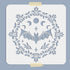 Bat Moon Phase Stencil Bat Painting Template 11.8×11.8inch Cresent Moon Star Flower Reusable PET Material Home Decoration DIY Walls Arts...
