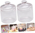 Artibetter 2 Pcs Miniature Jar 1: 12 Doll Miniature Glass Jars with Lids 1:12 Scale Miniature Glass Bottles with Caps Terrarium Tools Carassosorie...