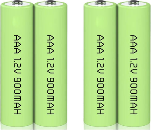 10 Packs 1.2V AAA 900mAh Ni-MH Rechargable Batteries for Solar Lights(AAA Size)...