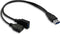 GINTOOYUN USB 3.0 Splitter Cable,USB Type A 3.0 Male to 3.0 Female and 2.0 Female Y Extension Splitter Cable for PC,Laptop,Length 30cm...