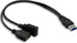 GINTOOYUN USB 3.0 Splitter Cable,USB Type A 3.0 Male to 3.0 Female and 2.0 Female Y Extension Splitter Cable for PC,Laptop,Length 30cm...