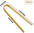 Luter 20pcs Wooden Disposable Cooking Utensils Mini Bamboo Tongs Natural Toast Tongs for Cooking...