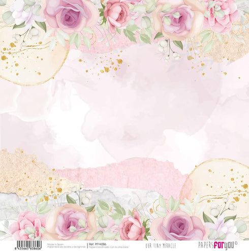Papers For You - Scrapbooking and Craft Paper Kit | "Our Tiny Miracle" Collection | Includes 10 Double Sided Papers with Different Designs | Size ...