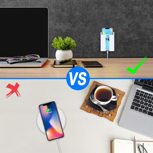 LANBON P2 Wireless Charger Wall Mounted, Wireless Phone Charger for Bedside/Sofa/Desk/Garage/Kitchen,15W Fast Charging Station Works with iPhone15...