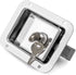 QWORK Travel Trailer Lock, 1 Pack, Stainless Steel Flush Mount Handle Latch Door Lock for Trucks, Tool Boxes, 1 Lock with 2 Keys...