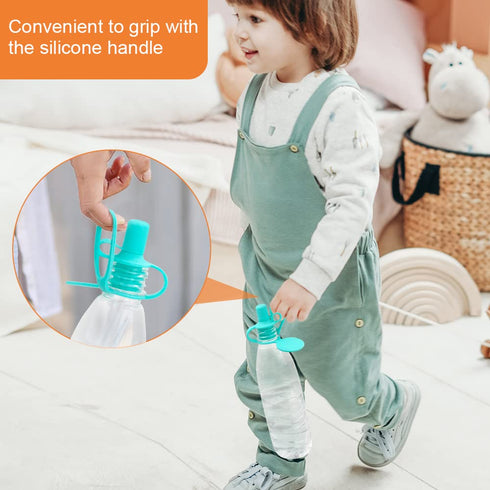 Morlike Baby Water Bottle Cap Silicone Bottles Top Spout Adapter Replacement for Toddlers Kids and Adults, Protects Kids Mouth - No Spill & BPA Fr...