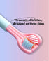 4-piece set of 3-sided toothbrush for adults, soft bristle toothbrush for comprehensive care of teeth and gums, suitable for adults and youth (pin...