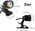 Outdoor 1pc 5W COB LED Clip on Light, IP65 Waterproof Adjustable Desk Stand COB Spotlights with Clip and US Plug for Flag Coffee Shop (Cool White)...