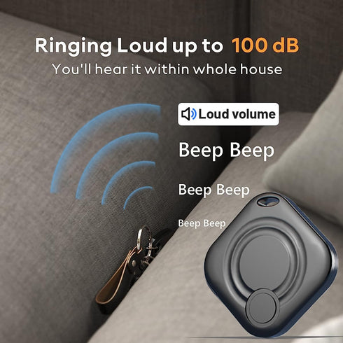 Key Finder Locator with Sound Find My Luggage Key Tracker Powerful Bluetooth Luggage Tracker with Sound Item Locator for Keys Bags Wallets Pet,Pho...