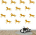 32pcs/Set Metallic Equestrian Horse Wall Stickers Vinyl Wall Decals Decor Kids Room Living Room Wallpaper Removable Mural SA525 (Gold)...