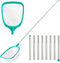 Pool Skimmer - Pool Skimmer Net with 8 Aluminum Pole Sections 80'', Skimmer Net with Fine Mesh Net for Cleaning Leaf of Swimming Pools...