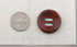 All In One 30pcs Brown 2 Slender Shape Hole Sewing Wood Buttons 30mm (1-1/6”)...