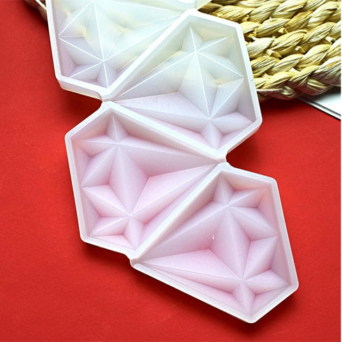 Cake Silicone Lollipop Molds Jelly and Candy Molds Cake Mold Variety Shapes Cake Decorating Form Silicone Bakeware 2PCS (H_Diamond)...