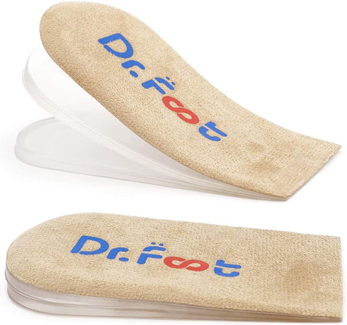 Dr.Foot Adjustable Orthopedic Heel Lift Inserts, Height Increase Insole for Leg Length Discrepancies, Heel Spurs, Heel Pain, Sports Injuries, and ...