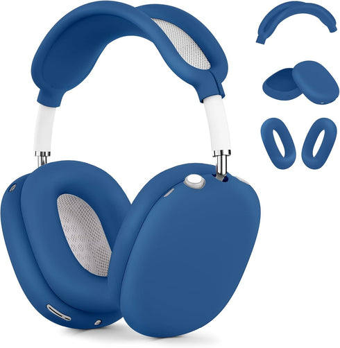 Silicone Case Cover for AirPods Max, Ear Pad Case Cover/Ear Cups Cover/Headband Cover for AirPods Max Headphones, Anti-Scratch Accessories Soft Si...