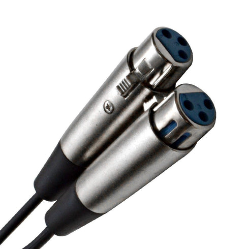 Seismic Audio - SA-Y4 - 1' Splitter Patch Cable - 1 XLR Male to 2 XLR Female...