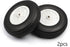 Fielect 4.5 inch RC Model Airplane Super Light Sponge Tire Tail Wheel Tire and Wheel Sets for RC Car Airplane PU Sponge Tire with Plastic Hub 2 Pc...
