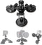 3-Cup Action Camera Suction Cup Mount Motion Camcorder Car Windshield Hood Door Trunk Lid Holder/w Ball Head Compatible with GoPro Sony DJI OSMO A...