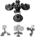 3-Cup Action Camera Suction Cup Mount Motion Camcorder Car Windshield Hood Door Trunk Lid Holder/w Ball Head Compatible with GoPro Sony DJI OSMO A...