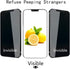 PEHAEL 2+2Pack for iPhone 12 Pro Max Privacy Screen Protector with Camera Lens Protector Full Coverage Anti-Spy Tempered Glass Film 9H Hardness Bu...