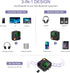 JXTZ Bluetooth 5.2 Transmitter Receiver, HiFi Bluetooth Audio Adapter with Display, Wireless Audio Adapter for Music Streaming Sound System, Headp...