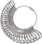 Meowoo Metal Ring Sizer Measuring Tool with Magnifier, Metal Ring Guage for Ring Measurer and Ring Sizer Clear and Intuitive Reading. Plastic Ring...