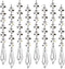 HOHIYA 30pc Hanging Crystals for Centerpieces Acrylic Chandelier Garland Beads Strands Prism Decorations Wedding Party Manzanita Christmas Tree Or...
