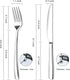Flatware Set 4 Piece with 2 Dinner Forks Stainless Steel & 2 Dinner Knives,Silverware Set,Fork and Knife Set for Dessert Steak Butter Knives,Table...