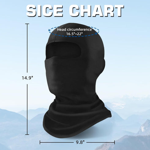 Xeoxarel 6 Pieces Balaclava Face Mask, Summer Cooling Neck Gaiter, UV Protector Motorcycle Ski Scarf for Men/Women...