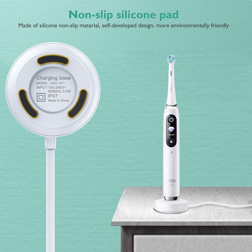 Replacement Charger Base Compatible with Braun Oral B iO Series 7 Series 8 Series 9 Electric Toothbrush, Magnetic Travel Charging Base for Oral-B ...