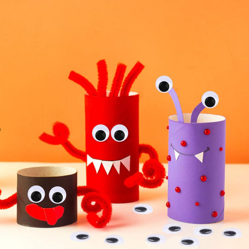 CCINEE 25mm Black Googly Wiggle Eyes 100PCS with Self-Adhesive for DIY Handmade Crafts Decorations...