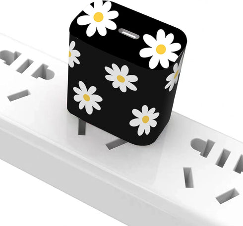 Charger Skin Charger Decal Wrap Compatible with iPhone 18W / 20W Charger Wall Charger Stickers Daisies......