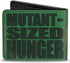 Nickelodeon Men's Buckle-Down PU Bifold Wallet, Ninja Turtles, 4.0" x 3.5"...