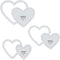 Quilting Templates & Rulers for Patchwork Acrylic Stencils Set of 3 Hexagon, Hearts, Square & Stars (Heart Set of 3)...