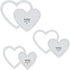 Quilting Templates & Rulers for Patchwork Acrylic Stencils Set of 3 Hexagon, Hearts, Square & Stars (Heart Set of 3)...