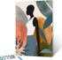 Africa Black Girl Painting Fashion Female Paint by Number Kits 16 x 20 inch Tropical Jungle Canvas DIY Nordics Boho Oil Painting for Kids Adults B...