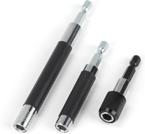 Magnetic Drill Extension Bit Holder, Set of 3 Magnetic Screw Holder Screw Drive Guide Drill Bit Tip Holder Impact Bit Holder Extension Drill Screw...